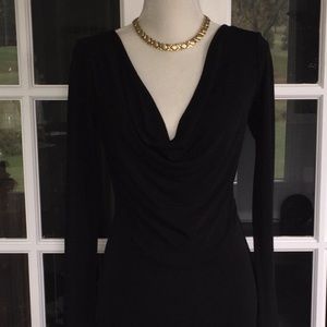 INC long sleeve cowl neck sexy dress